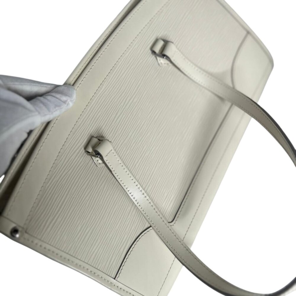 💎✨Beautiful✨💎Authentic Louis Vuitton Epi Madeleine PM Hand Bag Ivoire White - Picture 4 of 16